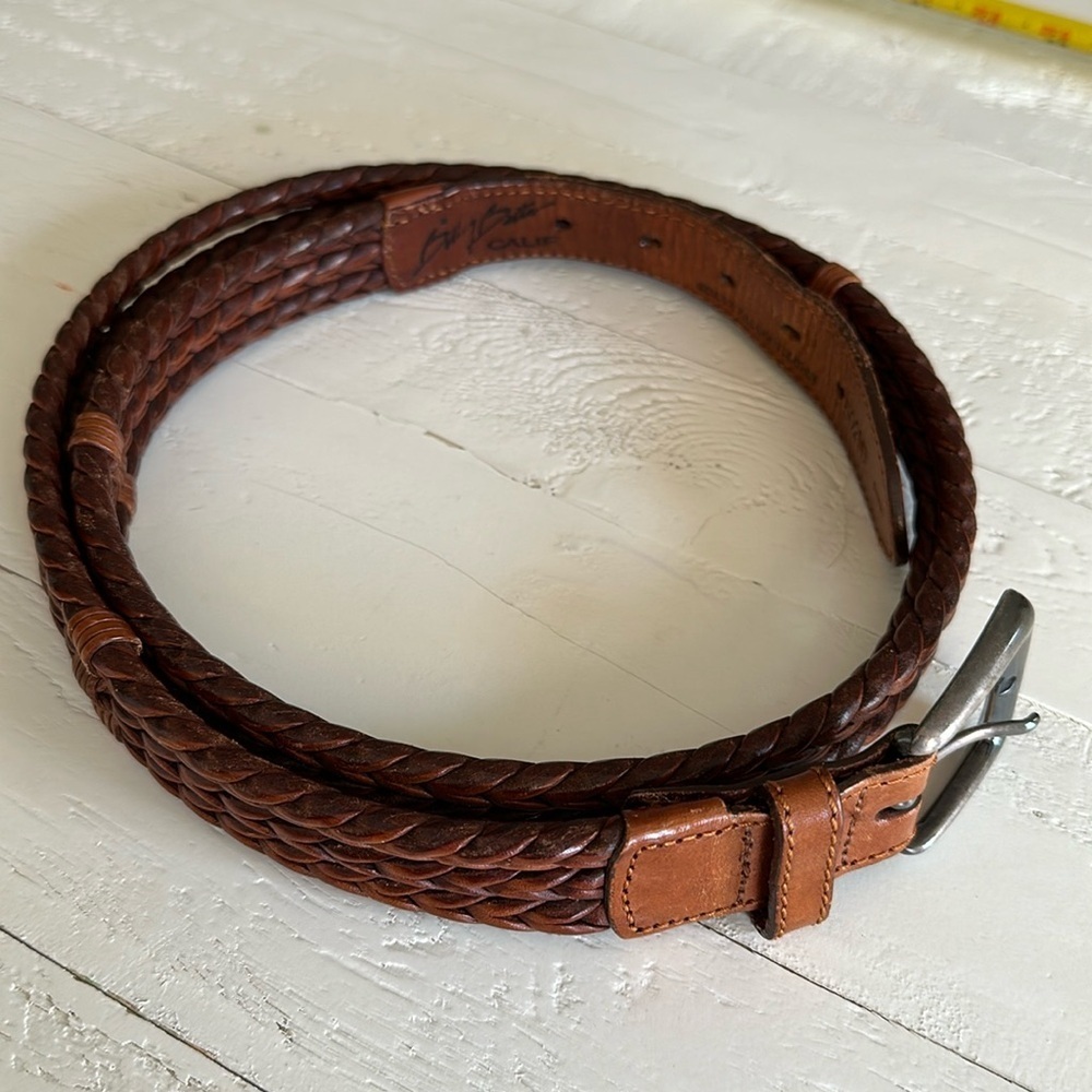 Billy belts men’s California size 42 braided genuine, full grain leather